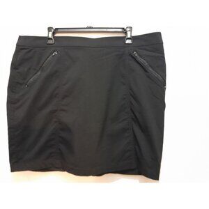 Weekends Perfect Stretch Chicos Skort Pickleball Golf Walking Sz 3/XL Black
